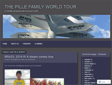 Tablet Screenshot of pillefamilyworldtour.com